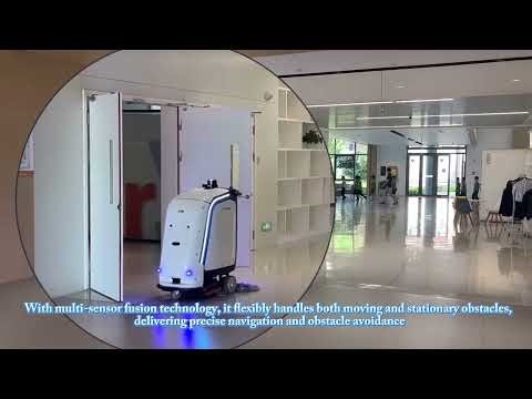 A company that makes unmanned commercial cleaning robots