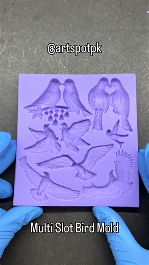 Multi Slot Bird Mold for Resin Art and Decor