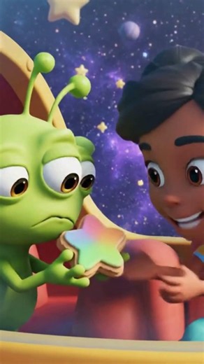 Spaceship Kind Words 🚀🎵 | Kids Rhyme #shorts #cute #moralstories #cartoon