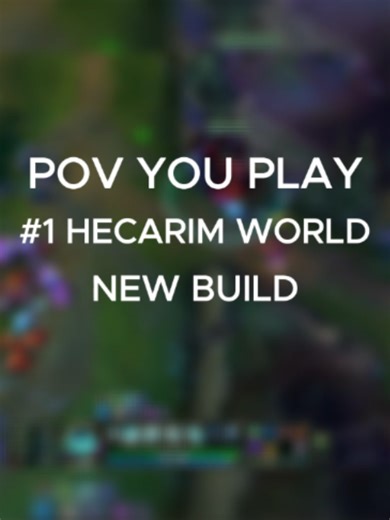 Best hecarim build #leagueoflegends #leaguetok #fyp TikTok