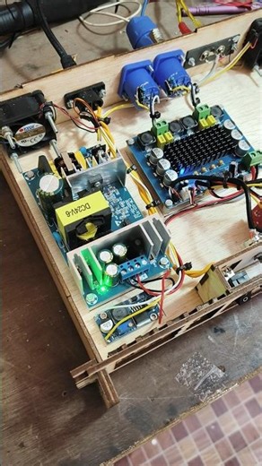 class d power assembly for miniature sound system