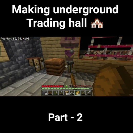 making villager trading hall part-2 #minecraft #livestreaming #gaming