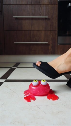 Experiment: High Heels vs Anti-Stress Toys 🦄👠 #highheel #antistress #orbeez