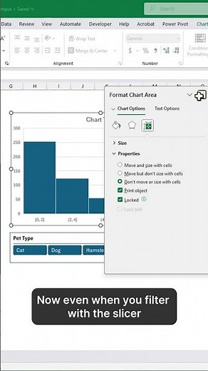 Stop Excel Charts from Resizing When Using Slicers! 😱