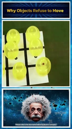Why Objects Refuse to Move 🚀⚖️ #physicsexplained #explorephysics #physics