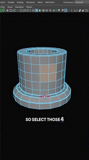 Maya Tip: Perfect Circle with Clean Topology #mayatutorial #modelingtips #shorts
