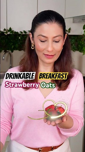 Better Than Dessert! My 5-Minute No Sugar Strawberry Milkshake Oats Recipe