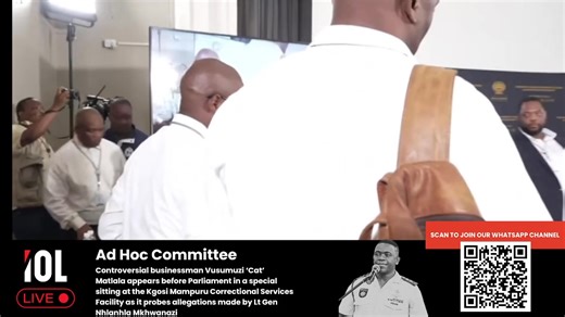 Controversial murder suspect businessman Vusi 'CAT' #Matlala has arrived at Parliament's Ad Hoc Committee at the Kgosi Mampuru Correctional Facility. #KgosiMapuruII https://www.youtube.com/live/z5c2PgpQjgw | IOL News