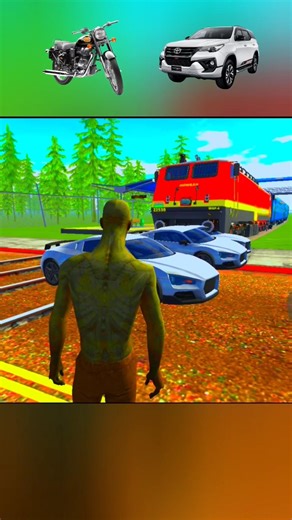 R15 vs GTR vs Train 😱🔥 | Crash Test | Indian Bikes Driving 3D