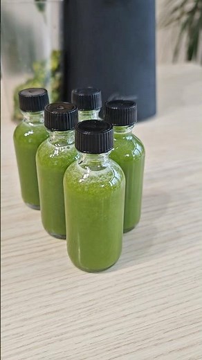 Tasty Green Juice Shots Recipe 🍋🍏