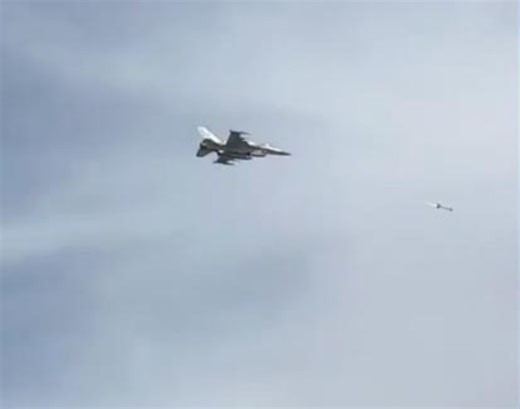 Watch: UAE F-16 Intercepts Iranian Kamikaze Drone Near Dubai Airport in Dramatic Low-Altitude Footage