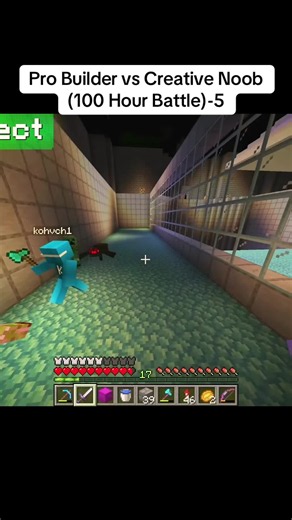 #Pro Builder vs Creative Noob (100 Hour Battle)-5
