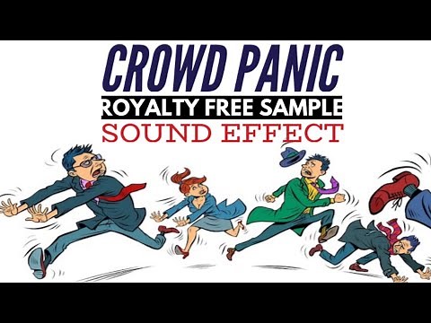 Crowd Panic Sound Effect / Panic Suspence Sounds / Royalty Free Sample / No Copyright