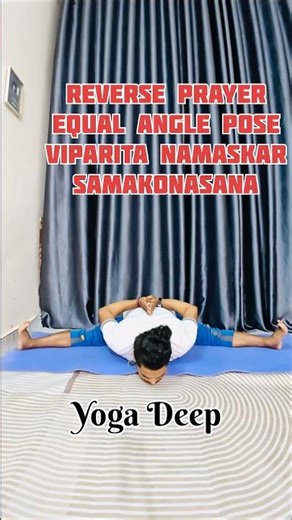 Reverse Prayer Equal Angle Pose Viparita Namaskar Samakonasana