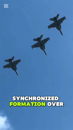“INSANE Precision Flyover 🤯 F/A-18 Super Hornets in Perfect Sync! ✈️⚙️” #fighterjet #technology #f18