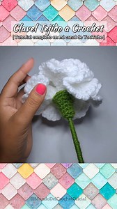 Flor clavel a crochet para negocio 💐 #knitting #crochet #claveles #knit | Mundo del crochet