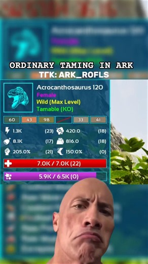 Ordinary taming in ARK #ark #recomendation #arkascended #arksurvivalevolved #arkrofls #gaming