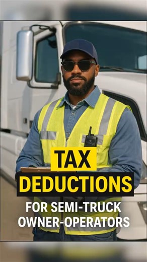Semi-Truck Tax Deductions That Save Owner-Operators Thousands #fyp #semi #owneroperator #taxes
