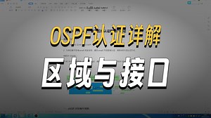 OSPF区域认证和接口认证配置实验