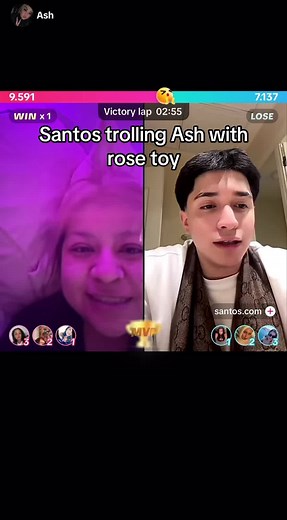 Santos Trolling Ash with a Rose Toy
