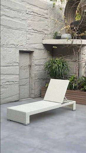 All‑weather Rattan Woven Sun Lounger for Garden and Poolside Comfort #patio #modern #garden#outdoor