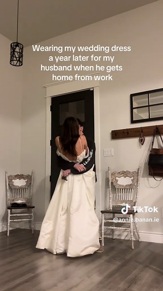Surprising My Husband in My Wedding Dress
