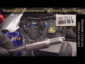 Spark Plug Replacement; 2011 thru 2021 5.0L & 2016 thru 2022 5.2L Engines