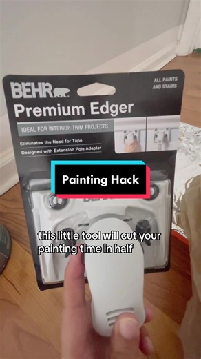 Ultimate painting hack! See 👇 for tips. No painters tape required when you use an edger. This edger from @behrpaint is less than $4 and worth every penny! Here are a few tips when using it…. ✨ don’t oversaturate ✨ make sure you don’t get paint on the wheels ✨ I am messy so I wiped down the sides after each dip in the paint to make sure no excess paint would get on the adjacent wall. This edger literally cut my painting time in half! You can find it @homedepot or via my shop LTK link in bio. #d#