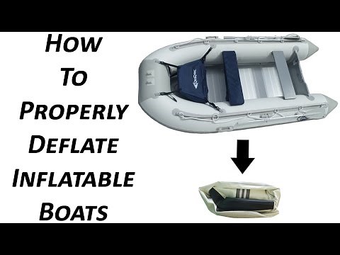 How to Deflate and Store Inflatable Boats