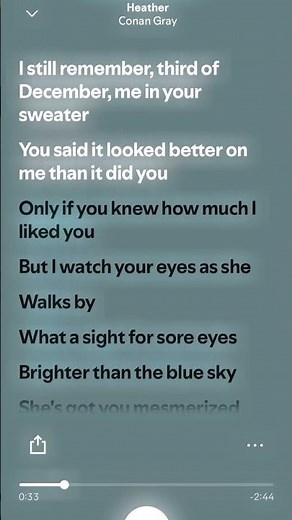 “Heather” - Conan Gray (official lyrics) #fyp #viral #lyrics #spotify #audio #trending #music