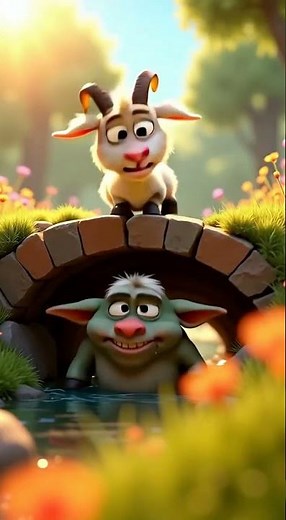 The Three Billy Goats and the Bridge Below