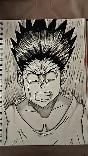 How to Draw Gon Freecss 🖊️✨ | Easy Anime Drawing 🎭 | PradeepArts ❤️ #shorts #pradeeparts #sketch