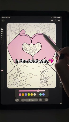 Application: Infini ✨ #coloring #coloringbook #arttherapy #satisfying #relaxingart