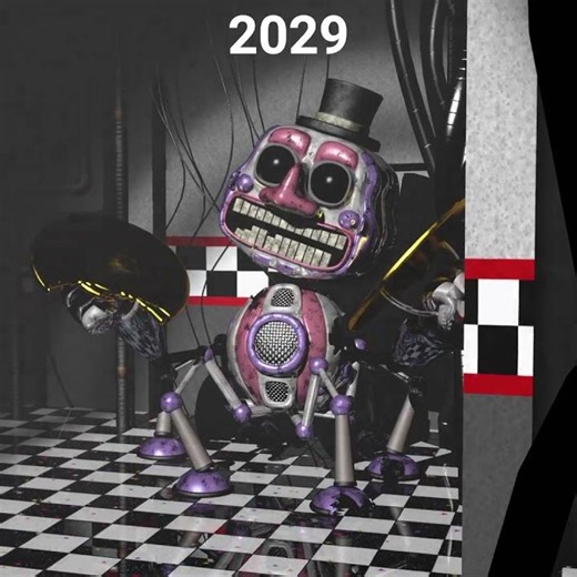 FNAF Music Man over the years