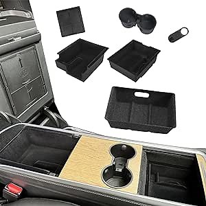 2021-2024 Tesla Model Y Center Console Organizer Kits, Under Seat Storage, Webcam Cover, Tesla Model Y Accessories 2021 2022 2023 2024