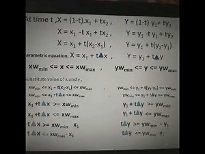 steps of liang barsky line clipping algorithm | computer graphics