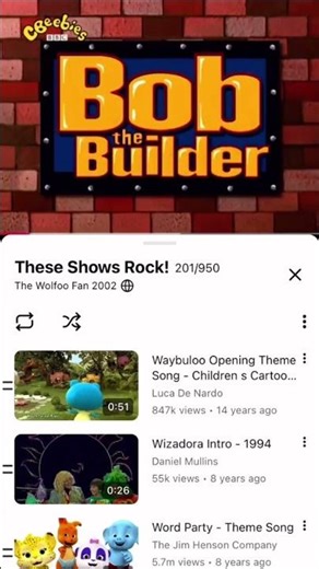 Me When Bob The Builder Comes On
