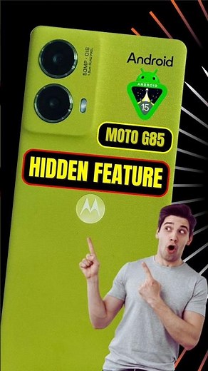 Motorola Moto G85 5G: Top Hidden Feature In Android 15 | Attentive Display #motog85 #shorts