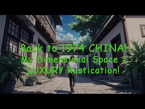 Back to 1974 CHINA! My Dimensional Space = LUXURY Rustication!