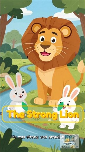 The Strong Lion 🦁 | Moral Story for Kids | Study of Foundation