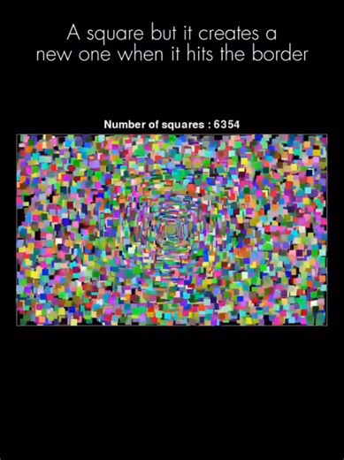 The square but it creates now when ball hits boundary. 💥🔥 Most satisfying ending you'll ever watch #satisfying #relaxing #simulation #bouncingball #viral