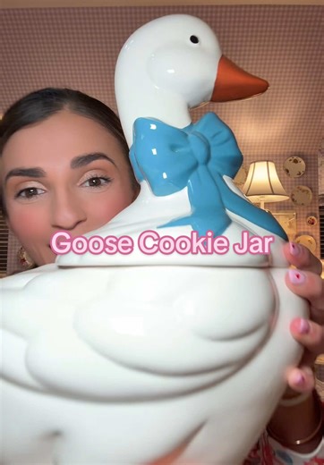 Unique Wedding Bouquet Painting and Goose Cookie Jar