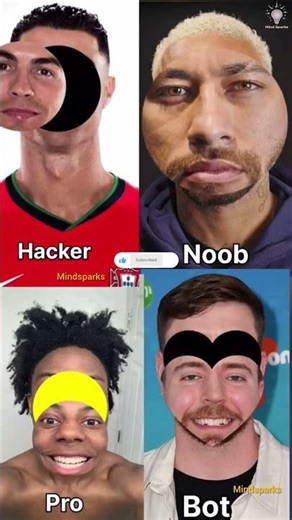 “STOP Challenge: Who’s the Hacker, Noob, Pro & Bot? 😂🔥 #StopChallenge”