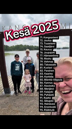 Seikkailuja 25 paikkakunnassa kesällä 2025