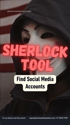 🔎 Sherlock Tool – Find Social Media Accounts in Seconds #cybersecurity #ethicalhacker #infosec