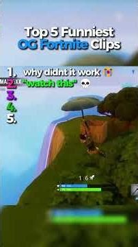 Top 5 Funniest OG Fortnite Clips #fortnite #gamingclips #shorts