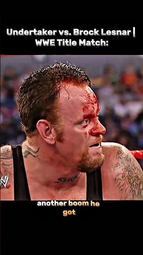 Undertaker vs. Brock Lesnar | WWE Title Match: Unforgiven 2002 #shorts #wwe #brocklesnar