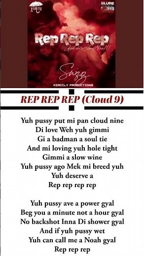 $wizzz - REP REP REP (Cloud 9) #lyrics #swizzbeats #dancehall #caribbeanmusic #shorts #music