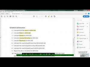 Calculations using functions in Excel - Part 2