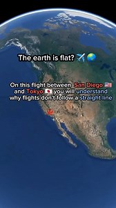 Does this flight prove that the earth is not flat? 🤔 ✈️ | Flight and routes Every day